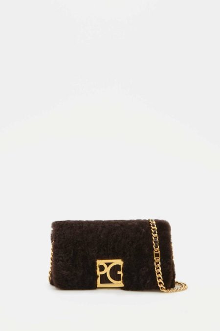Homenaje Acolchado Clutch Purificacion Garci Coffee Crossbody Bags Women