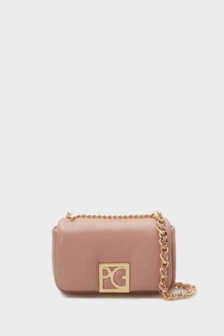 Homenaje Acolchado Cross Body Bag Purificacion Garci Women Pink Shoulder Bags