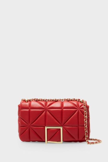 Homenaje Acolchado Cross Body Bag Shoulder Bags Red Women Purificacion Garci