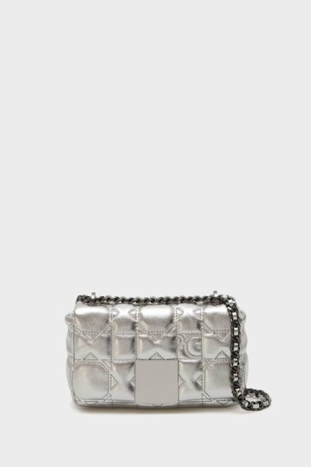 Homenaje Acolchado Crossbody Bag Shoulder Bags Silver Purificacion Garci Women