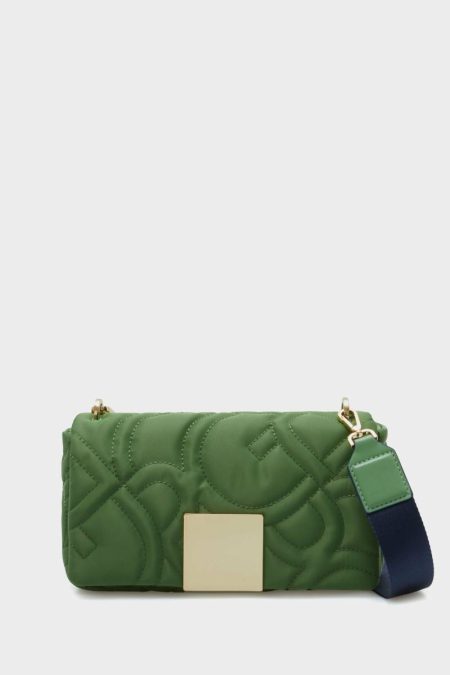 Homenaje Acolchado Crossbody Bag Women Green Purificacion Garci Shoulder Bags