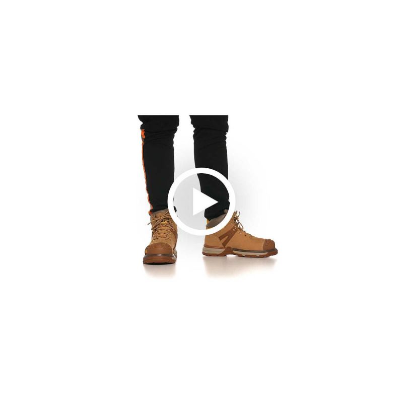 Honey Reset Boots Men Men's Excavator Superlite Waterproof Carbon Composite Toe Work Boot Cat - Image 2