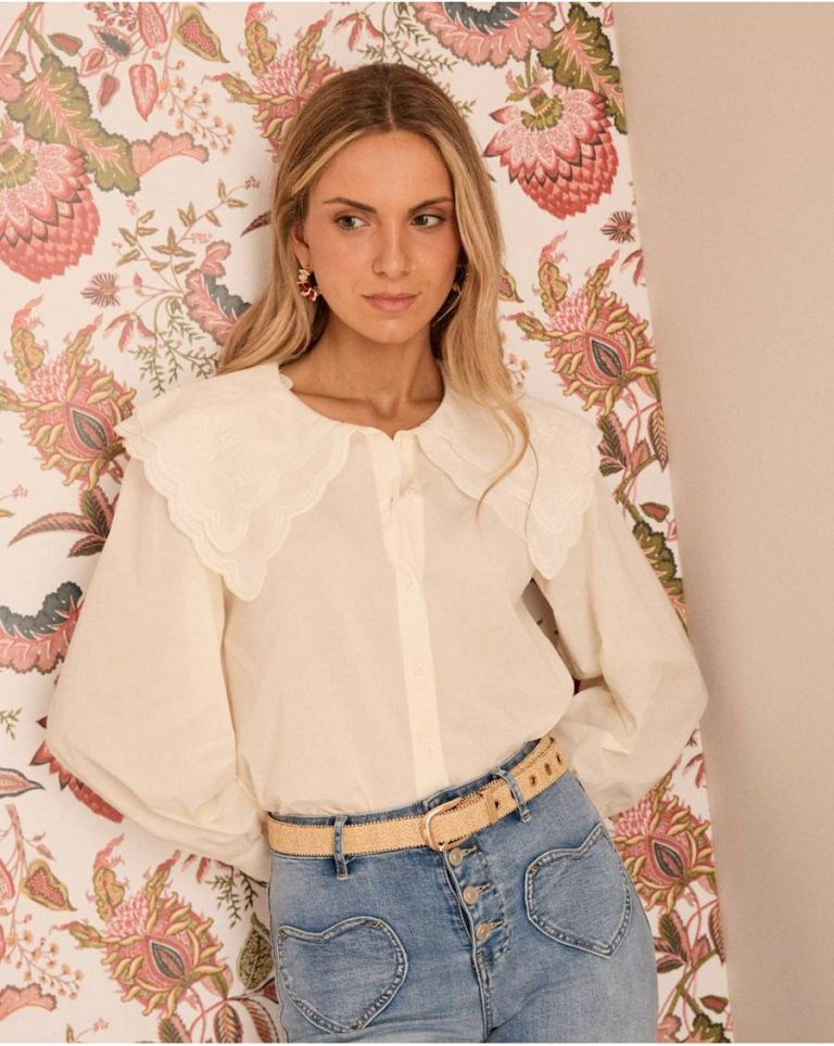 Iris Collar Shirt Blouses And Shirts Polín Et Moi Women Raw - Image 3