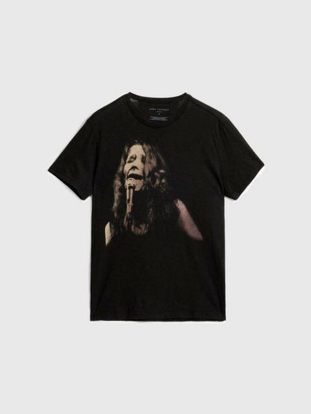 Janis Joplin Tee Black Graphic Tees Men John Varvatos
