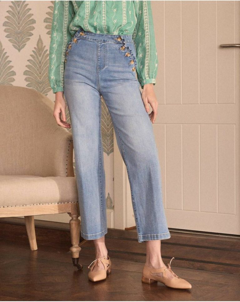 Jeans Ruffled Lili Denim Polín Et Moi Women Trousers - Image 3