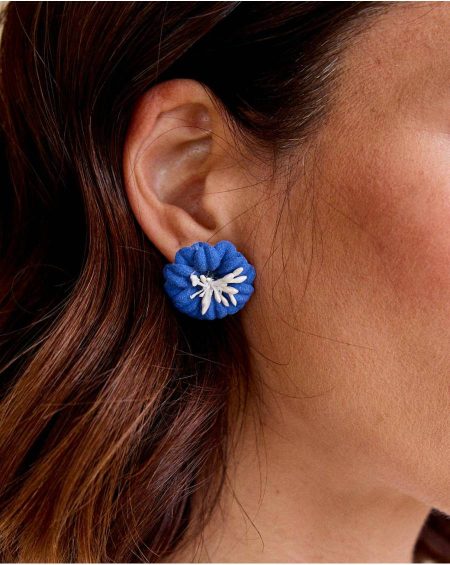 Jewelry Women Nancy Flower Earring Polín Et Moi Denim