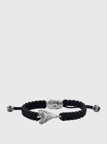 John Varvatos Jewelry Men Corded Shark Tooth Bracelet No Color