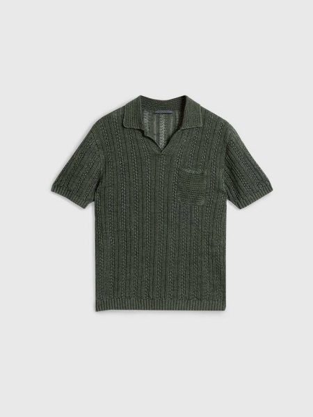 John Varvatos Moss Odin Polo Men Sweaters