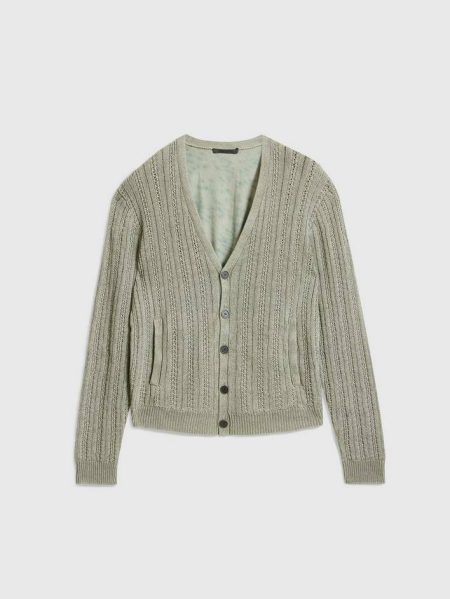 John Varvatos Sage Brush Men Sweaters Kliment Cardigan