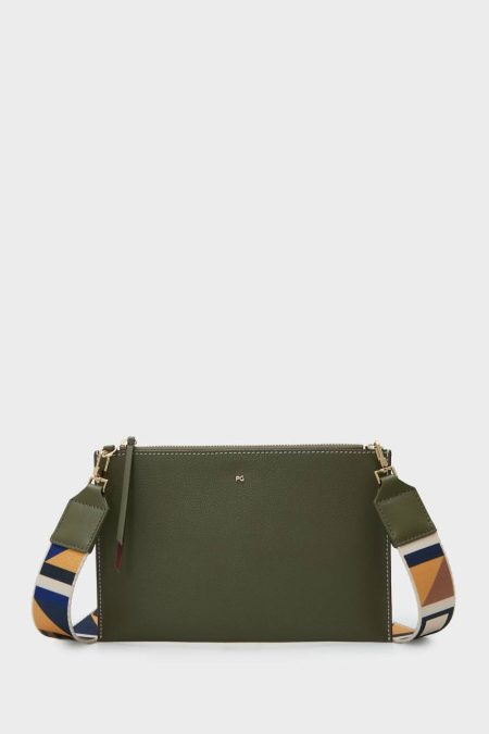 Khaki Tandem Cross Body Bag Purificacion Garci Crossbody Bags Women