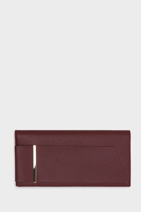 Large Wallets Purificacion Garci Burgundy Women Obi American Wallet