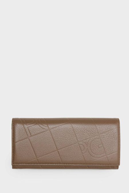 Large Wallets Taupe Combinación Única American Wallet Purificacion Garci Women