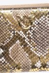 Leather Goods Pinko Galleria Square Wallet In Laminated Python-Print Leather Gold/Grey-Gold - Image 4