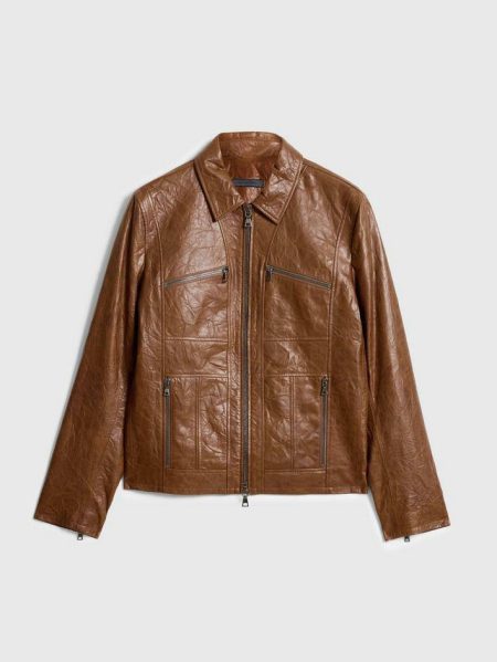 Leather Jackets Barrow Jacket Hazelnut Men John Varvatos