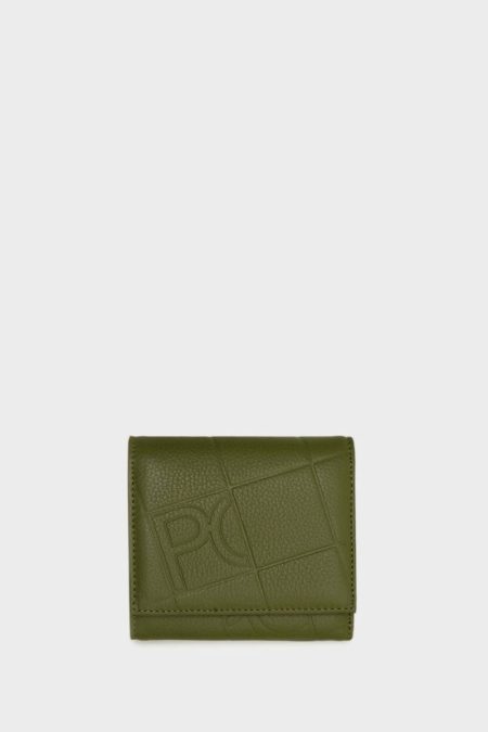 Light Khaki Green Purificacion Garci Small Wallets Combinacion Unica Fold Over Wallet Women
