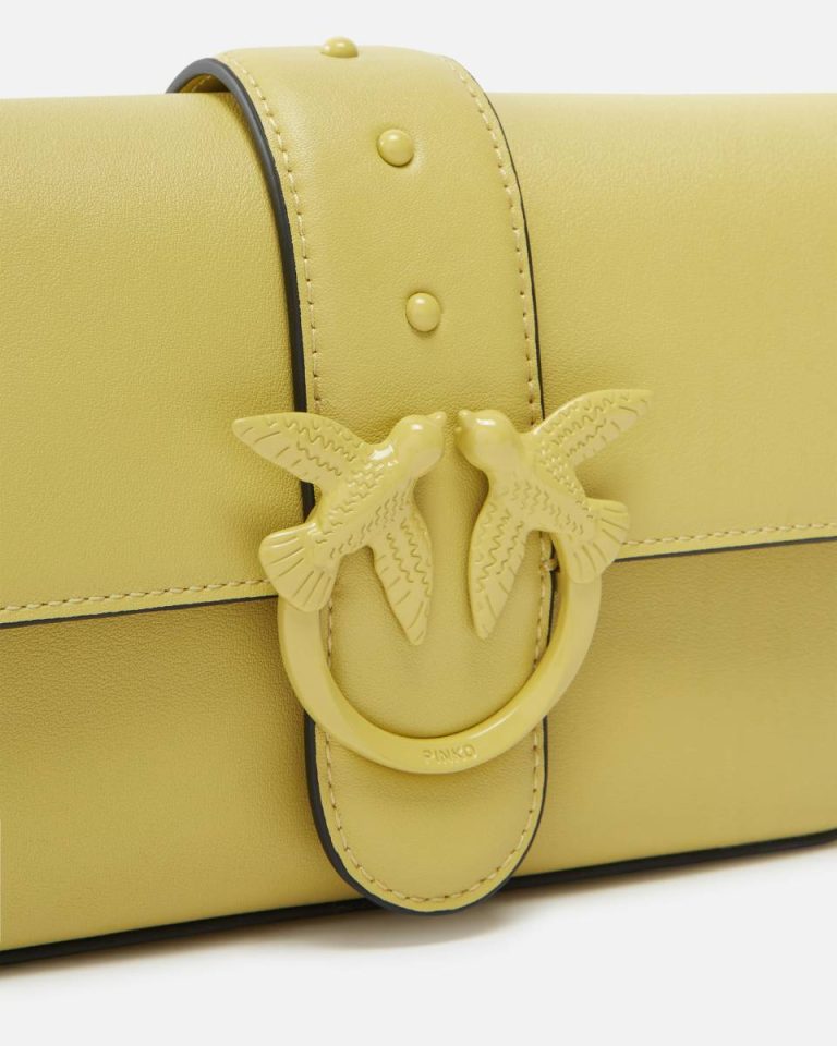 Lime-Colour-Block Shoulder Bags Pinko Small Colorful Mini Love Bag Soft Shoulder Bag - Image 3