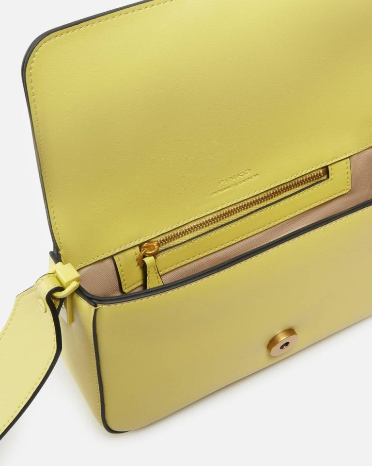 Lime-Colour-Block Shoulder Bags Pinko Small Colorful Mini Love Bag Soft Shoulder Bag - Image 4
