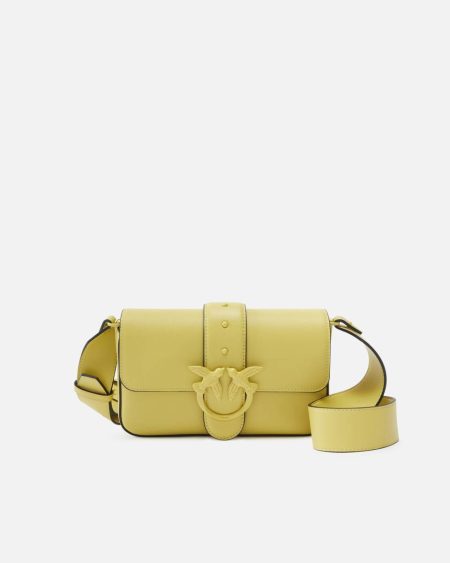 Lime-Colour-Block Shoulder Bags Pinko Small Colorful Mini Love Bag Soft Shoulder Bag