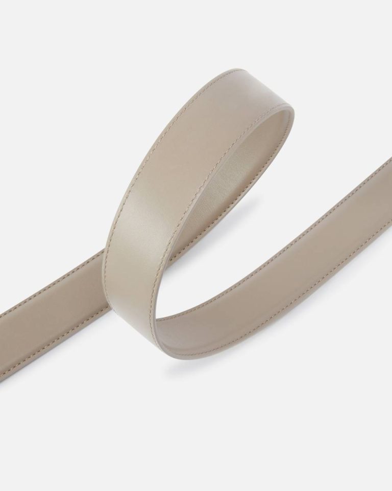 Lit Ash-Light Gold Pinko Galleria 3-Cm Leather Belt With Birds Buckle Belts - Image 4