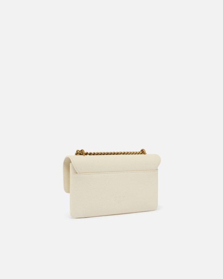 Love Bag Crossbody Bag In Soft Leather White+White-Antique Gold Pinko Shoulder Bags - Image 2