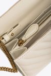 Love Bag One Wallet Chevron White+White-Antique Gold Purses Pinko - Image 5