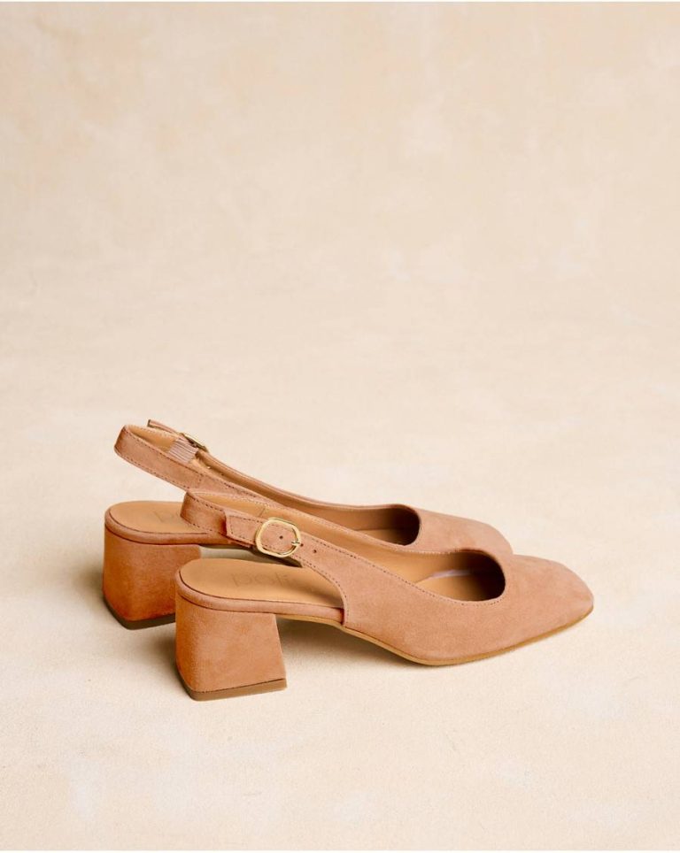 Luisa Slingback Shoe Women Polín Et Moi Heels Beige - Image 3