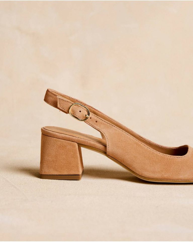 Luisa Slingback Shoe Women Polín Et Moi Heels Beige - Image 4