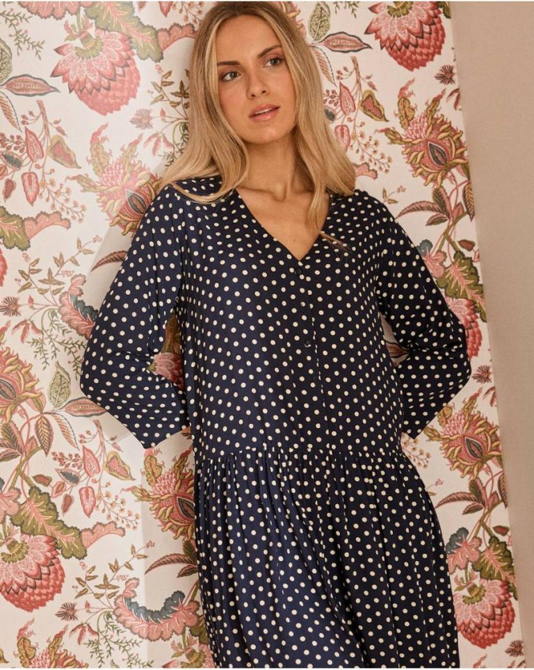Marine Dresses And Jumpsuits Polín Et Moi Carmele Polka Dot Dress Women - Image 3