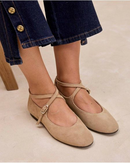 Mary Jane Buckle Novina Women Polín Et Moi Camel Footwear