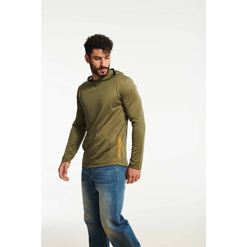 Mashland Men Men's Coolmax Lightweight Pullover Hoodie Cat Tops & Outerwear - Image 2