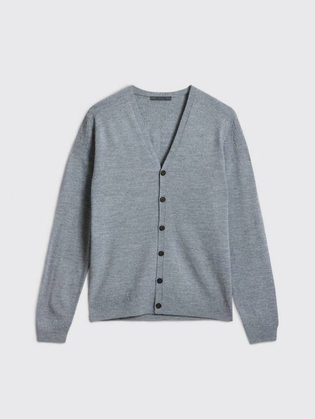 Med Grey Sweaters Men John Varvatos Nevado Cardigan
