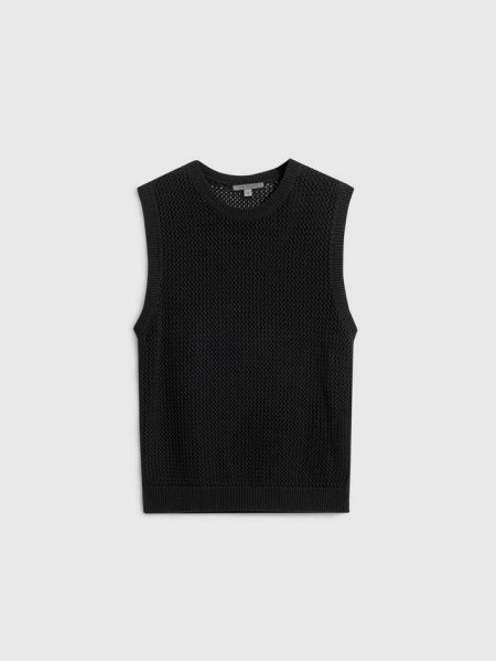 Men Augusto Tank Top John Varvatos Black Sweaters