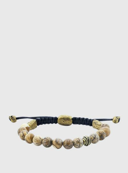 Men Beaded Bracelet John Varvatos No Color Jewelry