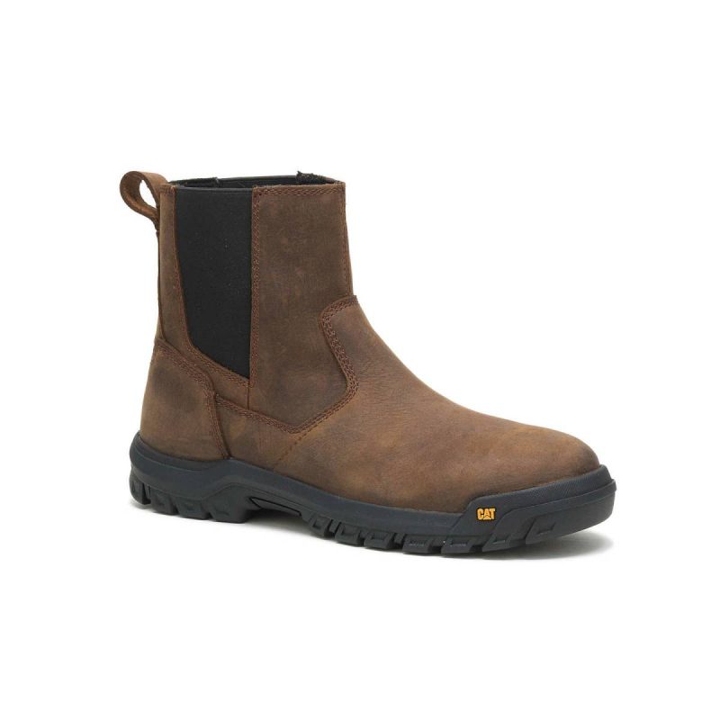 Men Boots Clay Men's Wheelbase Steel Toe Work Boot Cat - Image 3