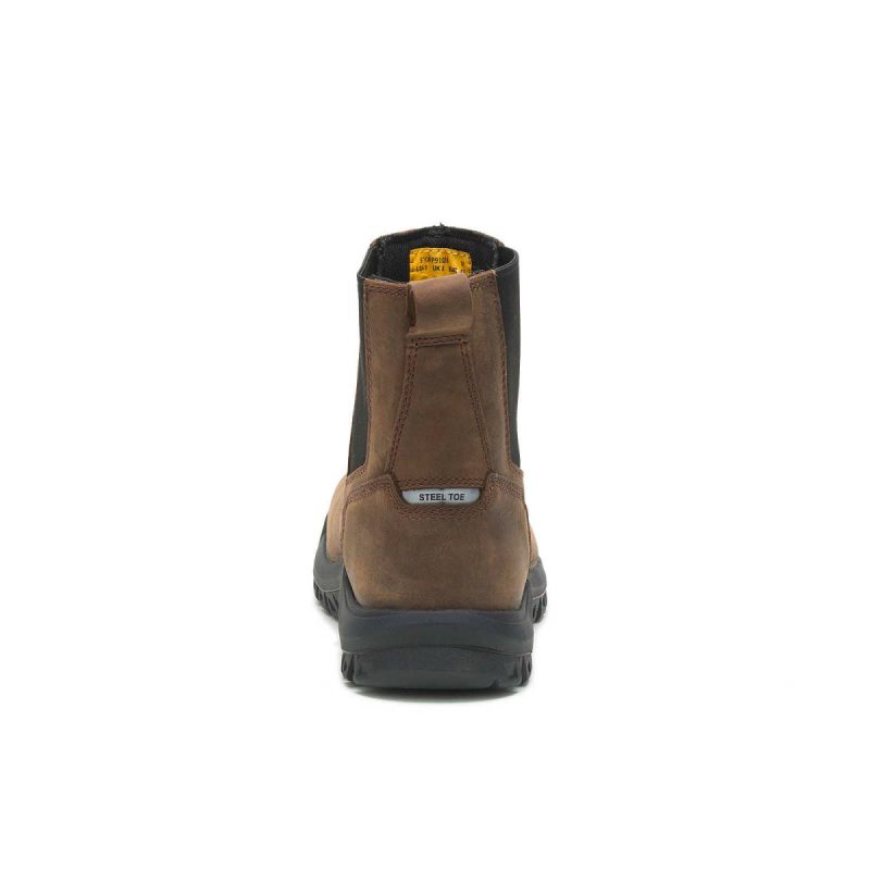 Men Boots Clay Men's Wheelbase Steel Toe Work Boot Cat - Image 5