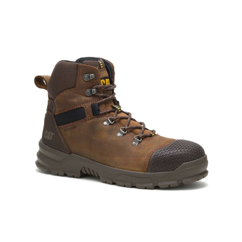 Men Boots Men's Accomplice X Waterproof Steel Toe Work Boot Real Brown Cat - Image 2
