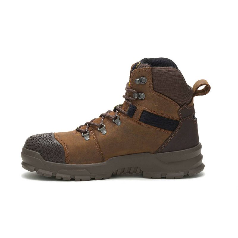 Men Boots Men's Accomplice X Waterproof Steel Toe Work Boot Real Brown Cat - Image 3