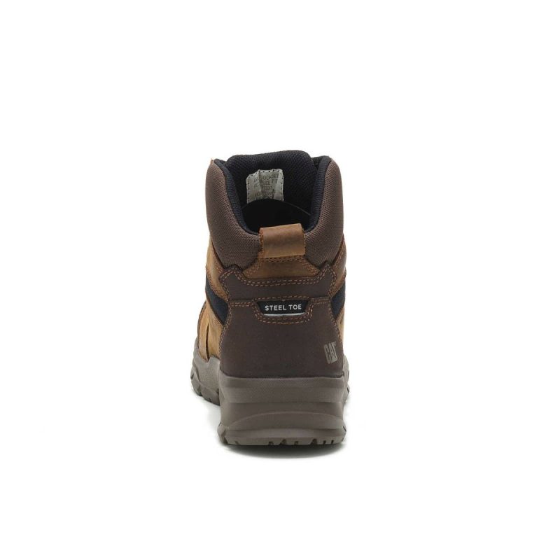 Men Boots Men's Accomplice X Waterproof Steel Toe Work Boot Real Brown Cat - Image 4