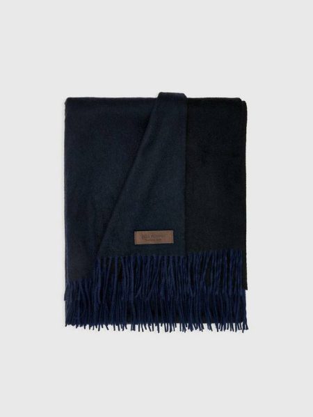 Men Cashmere Melrose Blanket John Varvatos Ecru/Camel