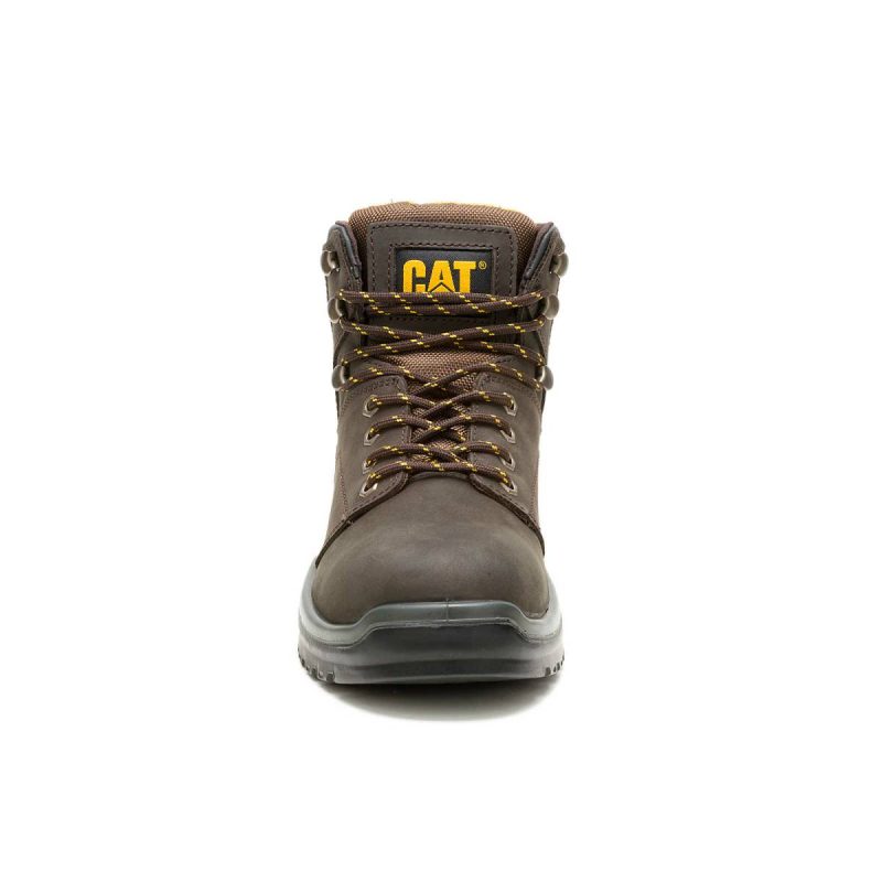 Men Cat Boots Brown Men's Striver Work Boot - Image 3