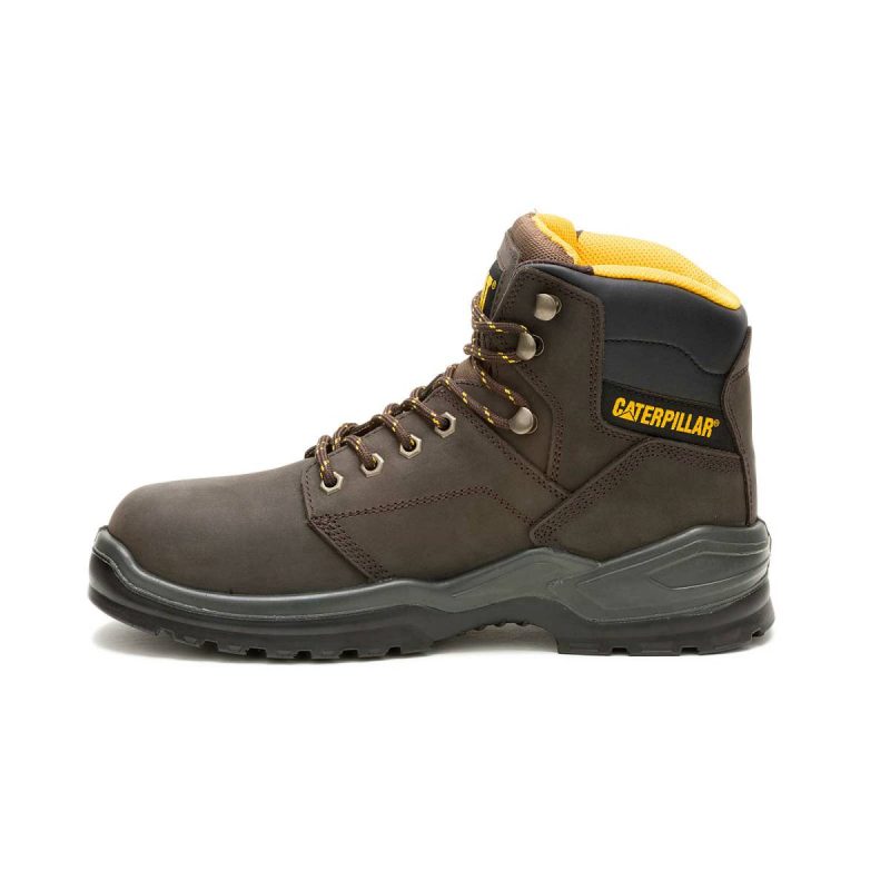 Men Cat Boots Brown Men's Striver Work Boot - Image 4