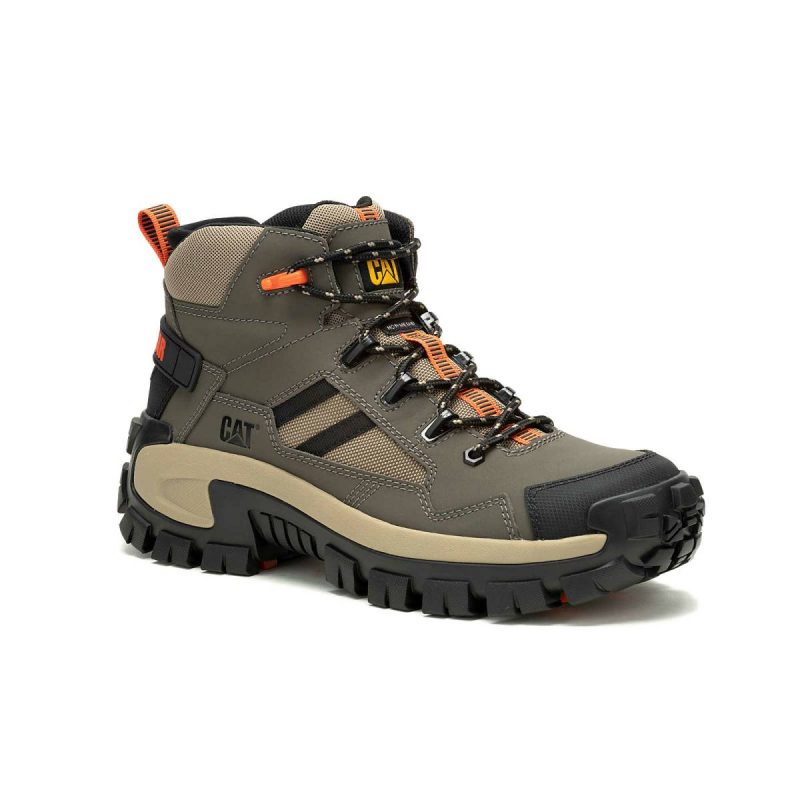 Men Cat Men's Invader Mid Vent Composite Toe Work Boot Boots Bungee Cord - Image 2