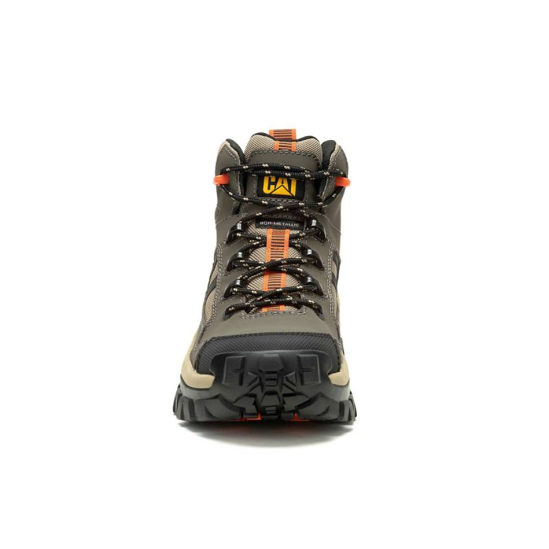 Men Cat Men's Invader Mid Vent Composite Toe Work Boot Boots Bungee Cord - Image 3
