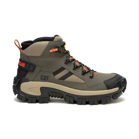 Men Cat Men's Invader Mid Vent Composite Toe Work Boot Boots Bungee Cord