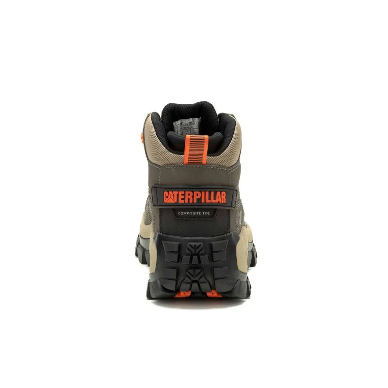 Men Cat Men's Invader Mid Vent Composite Toe Work Boot Boots Bungee Cord - Image 5
