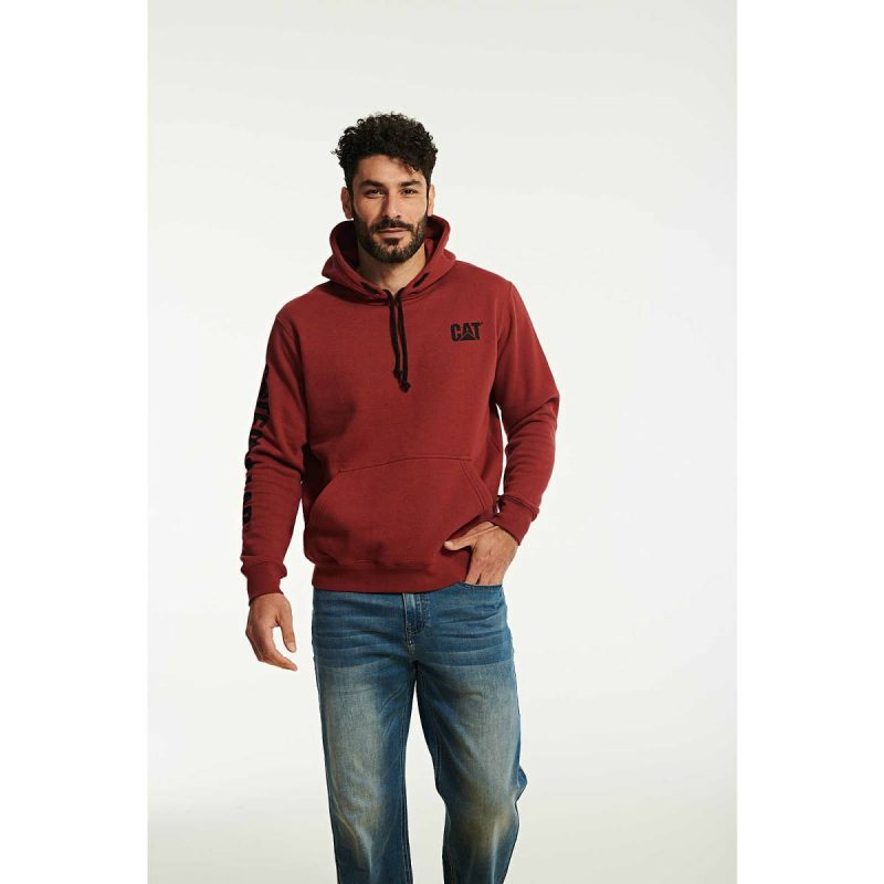 Men Cat Men's Trademark Banner Hoodie Brick Tops & Outerwear - Image 2