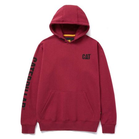 Men Cat Men's Trademark Banner Hoodie Brick Tops & Outerwear