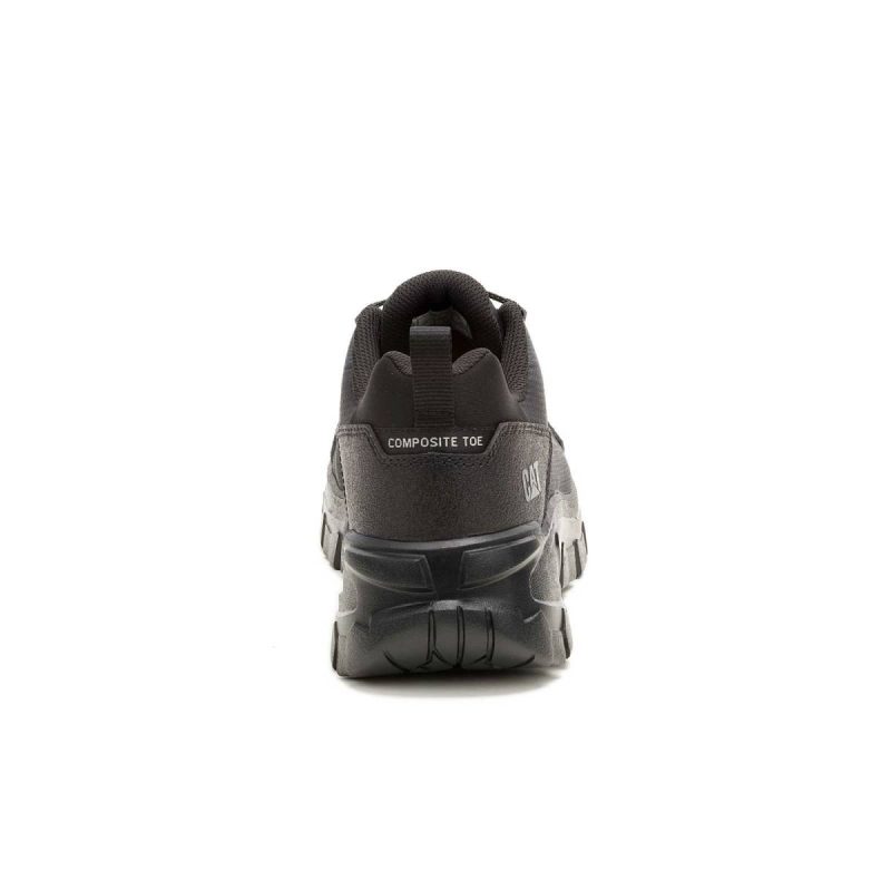 Men Invader Sport Lo Mesh Composite Toe Work Shoe Shoes Cat Black - Image 5
