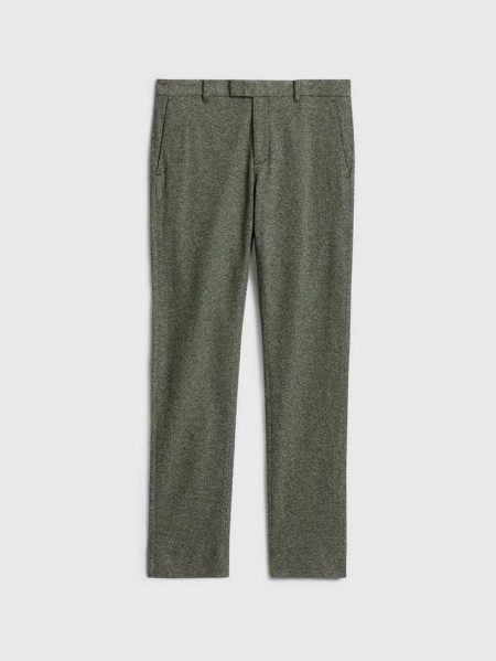 Men John Varvatos Moss Green Mercer Pant Dress Pants