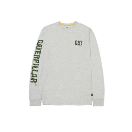 Men Men's Trademark Banner Long Sleeve Tee Cream Heather Tops & Outerwear Cat